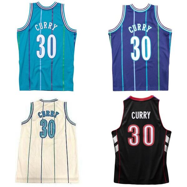 

stitched classic retro jersey dell curry mitchell and ness 1992-93 94-95 basketball jerseys men women youth s-6xl, Black;red