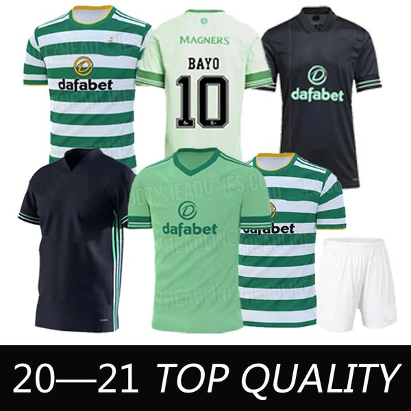 

2020 2021 celtic soccer jerseys griffiths brown home away 3rd 20 21 football men and kids boys shirt, Black;yellow