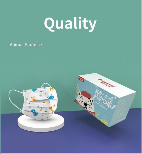 

layers disposable for children 3 earloop anti-dust face mouth masks kid mask