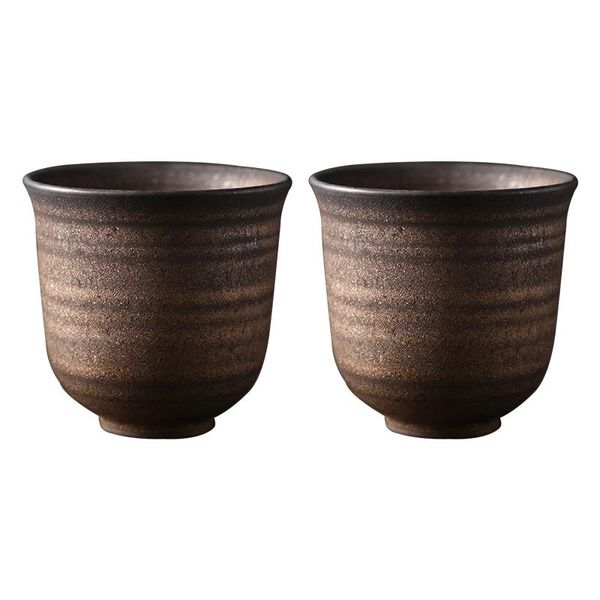 

2 шт чашки чашки набор японских стилей ручной росписью керамические чашки многоразовые питьевые чашки питьевой программы кофе кофейная чашка