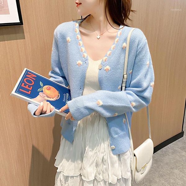 

cardigans for women 2020 knit sweater cardigan slouching style student versatile coat1, White