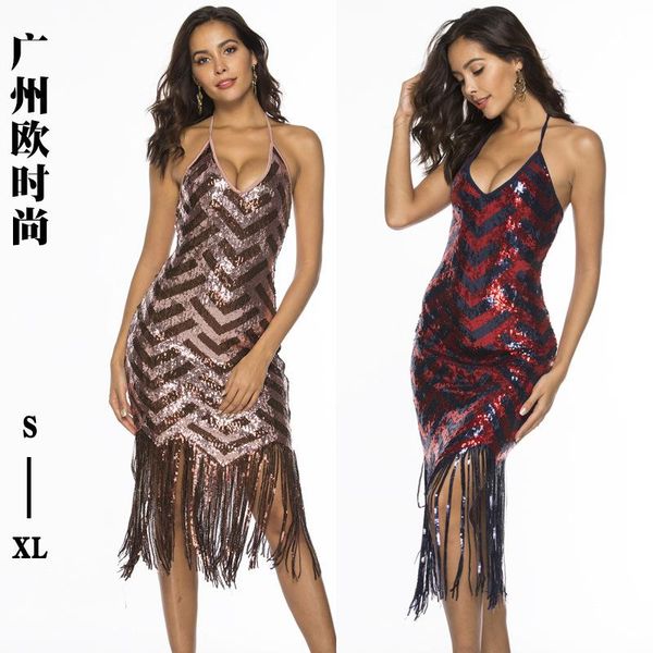 

casual dresses summer print woman dress 2021 beach v neck spaghetti strap vestidos backless for women midi sheath sleeveless, Black;gray