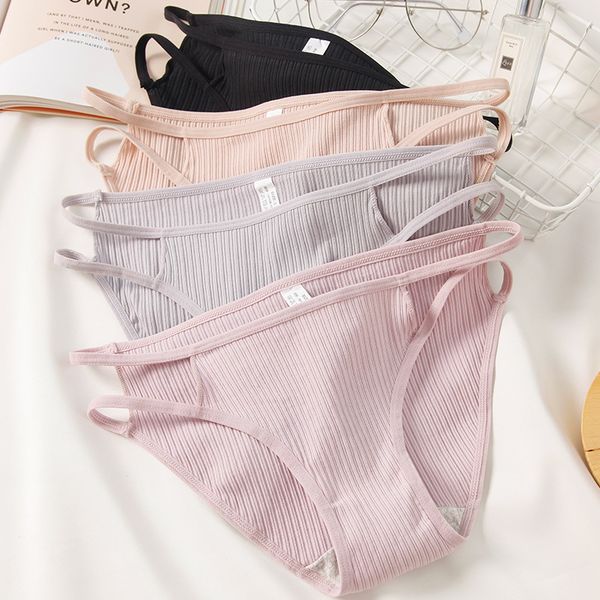 

3pieces/lot panties women panties cotton lingerie female underpants solid color hollow out underwear briefs pantys low-waist -xl, Black;pink