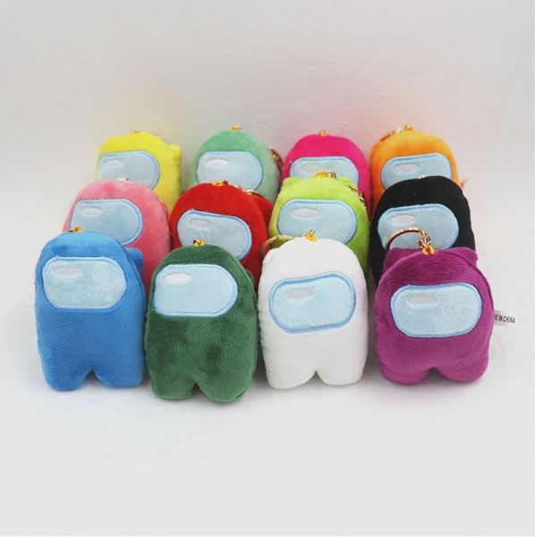 

game among us plush doll keychain 10cm cute anime among us plush dolls keyring ornment stuffed doll toys key chain pendant gifts e122208, Blue