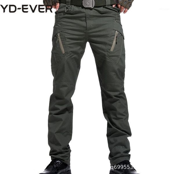 

men's pants cargo men combat swat many pockets casual trousers outdoor trekking hiking waterproof tactical pants1, Black