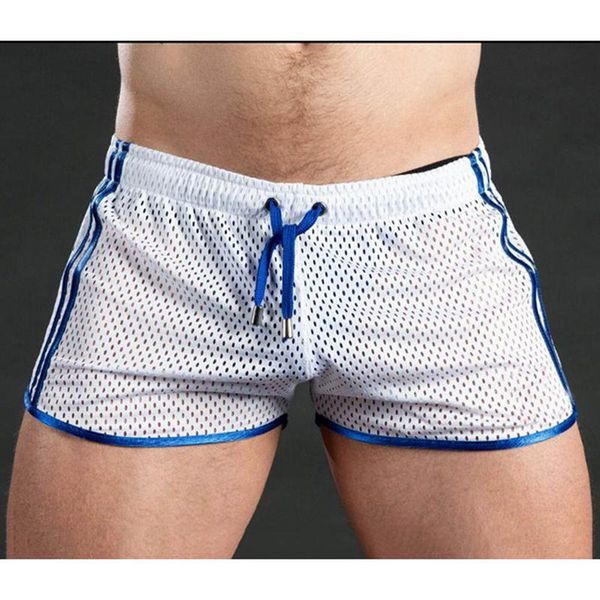 

mens mesh breathable underwear shorts briefs boxers trunks sport underpants, White;black