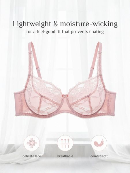 

luvlette plus floral lace bra 16vp#, Black;white