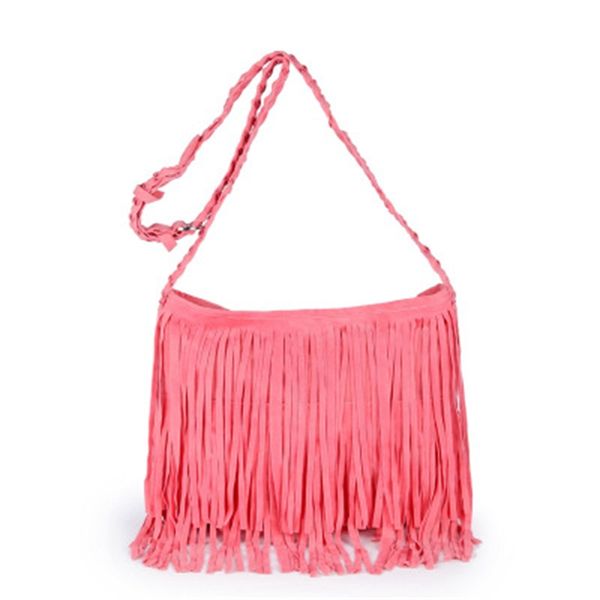 

different color tassels single shoulder bag weave cross package romantic outdoor and party solid popular style 19sgh1