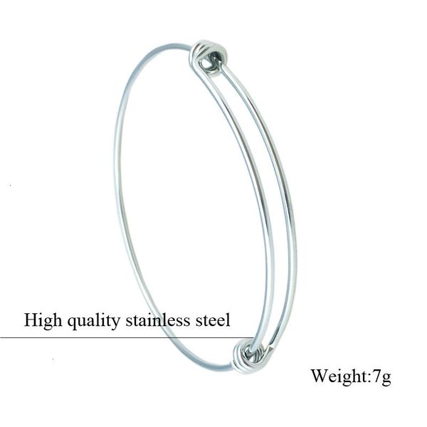 

bracelets wholesale stainless steel fashion usa diy accessories jewelry cable wire bangle adjustable expandable charm br, Black