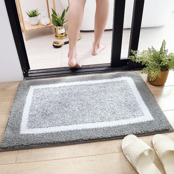 

bath mats bathroom thickened mat, water absorbent and antiskid foot pad rug