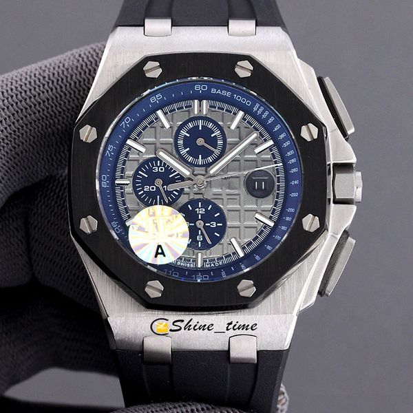 

new high versionm black multifunction date dial 316l steel case 3126 automatic mechanical 26400io.oo.a004ca.01 mens watch rubber watches, Slivery;brown