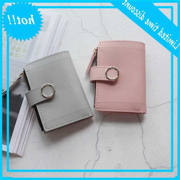 

portfolios small fashion brand leather card bag for women 2020 clutch women's wallets money clip wallet, Red;black