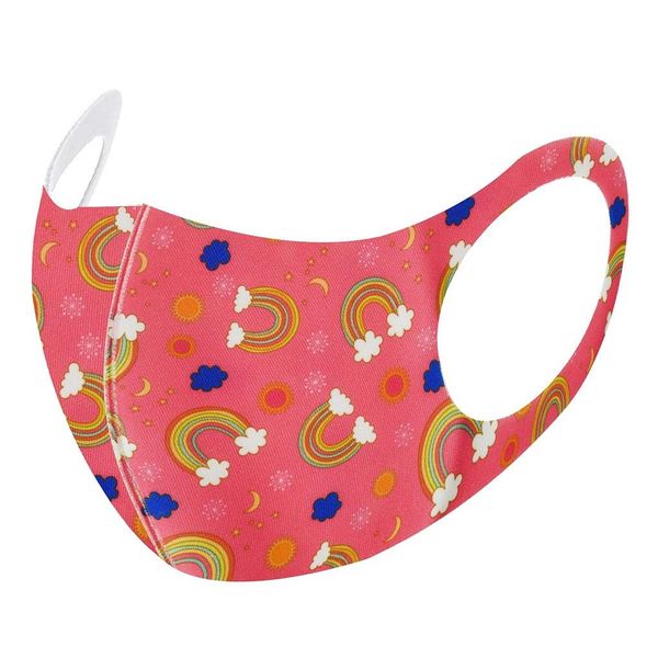 

печатная маска многоразовая красочная ткань лицо тюрбана стильная модная нейтральная моющаяся маска комфорт полное лицо маски респиратора bb