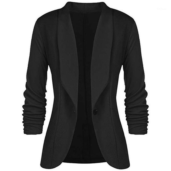 

blazer mujer suit women blazers and jackets slim solid 2019 blazer femme ladies business suit d905141, White;black
