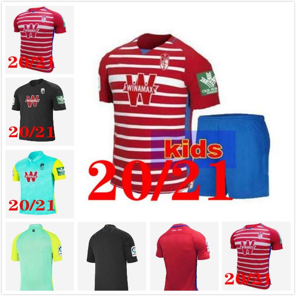 

20 21 granada soccer jerseys 2019 2020 home away third soldado herrera antonio puertas vadillo camiseta de fútbol man + kids football shirts, Black;yellow