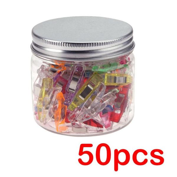 

sewing notions & tools 50pcs plastic wonder clips holder for diy patchwork fabric quilting, Black