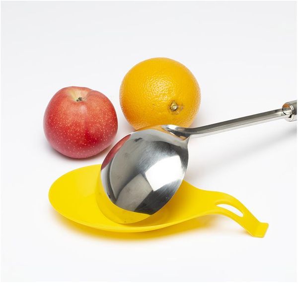 

1pcs sile spoon pad heat resistant spoon fork put mat device rest utensil dish spatula holder pad kitchen st jlldll