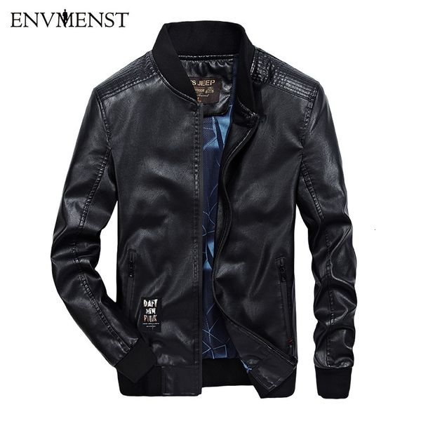 

brand new men pu leather jackets fashion tactical coats stand collar windbreaker motorcycle bomber jacket, Black;brown