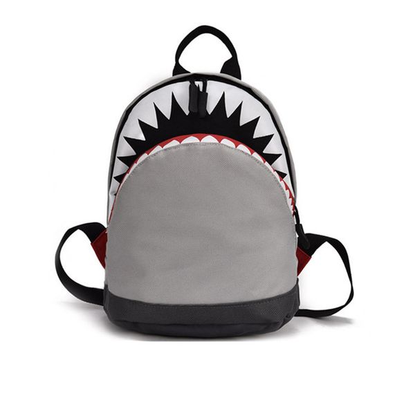 

3d cartoon shark backpack age 1-3 toddler canvas backpack kids children bookbag kindergarten school bag for girls boys mochila c1116