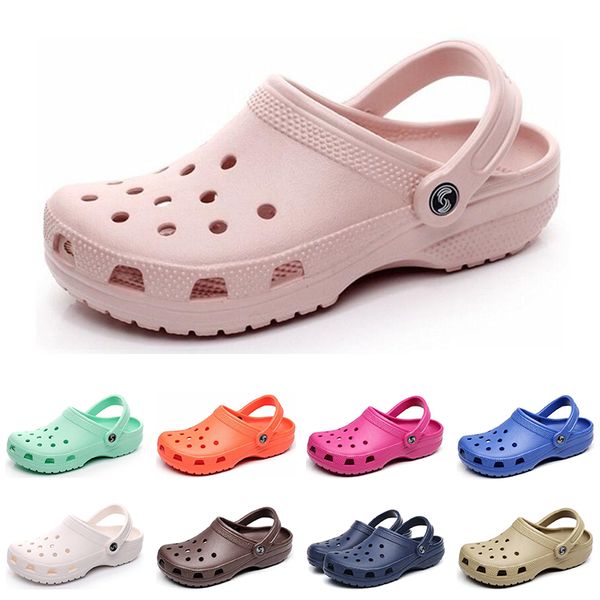 

wholesale men women fashion sandals clog triple white black red yellow pink storm blue mens slippers beach l shoes size 36-45