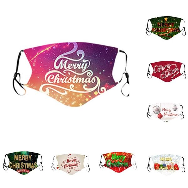 

6se2masks designers fashion soft face three-dimensional christmas text series cover printing can be inserted filter mask