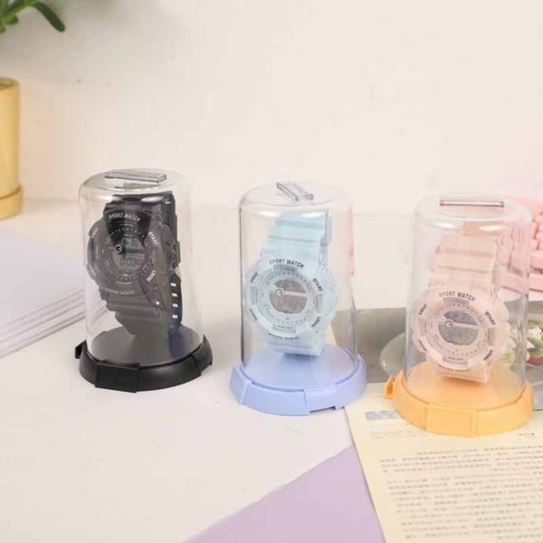 

wristwatch electronic, Slivery;brown