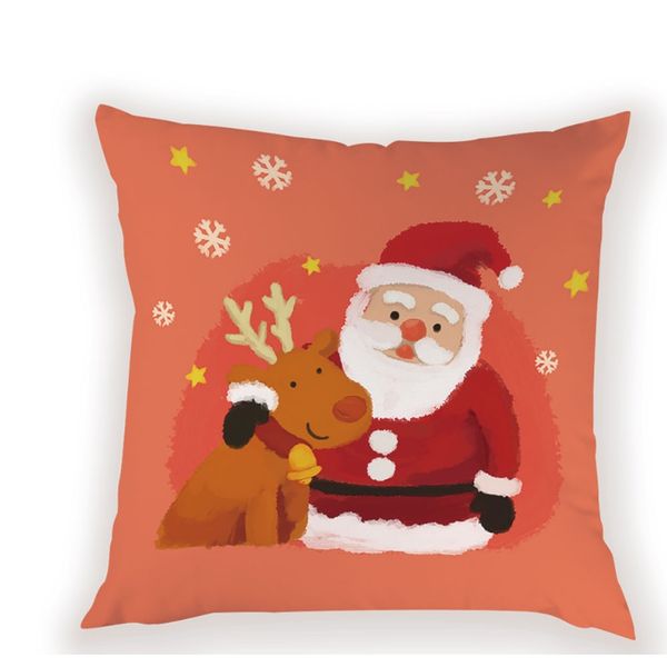 

милый олень декоративная подушка 4545см счастливого рождества наволочки охватывает день святого валентина присутствующие снеговик подушка по