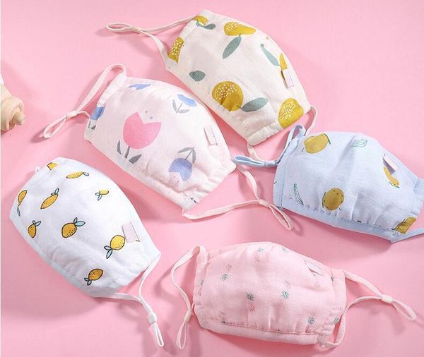 

thin children's pure cotton cartoon cloth mask infant baby's dust mask washable 3y56m