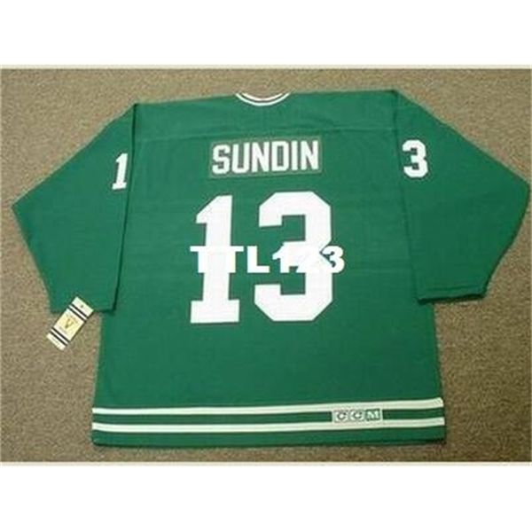 

121s #13 mats sundin toronto st. pats ccm vintage hockey jersey or custom any name or number retro jersey, Black