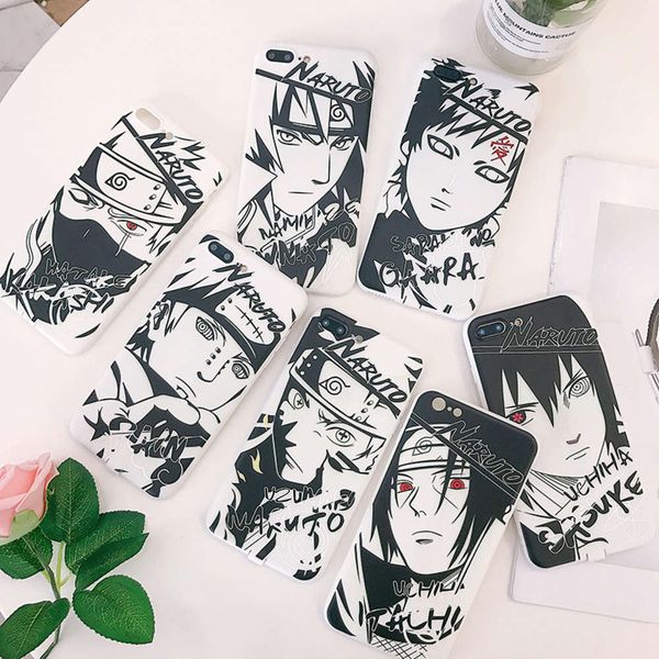 

cartoon naruto assists kakashi in the case of vip 11 pro xs max 6 6s 7 plus x xr itachi minato 3d embossed soft shell silicon coke