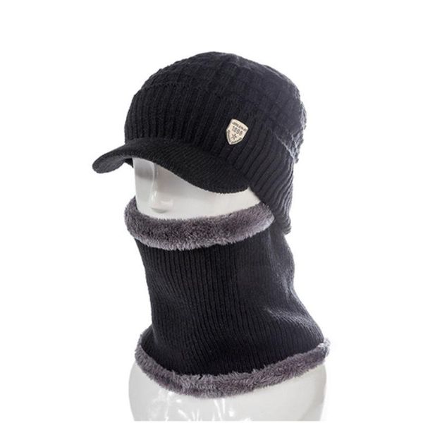 

cotton 1998 add fur brim winter hats skullies beanies for men women wool scarf caps gorras bonnet knitted hat wmtlus
