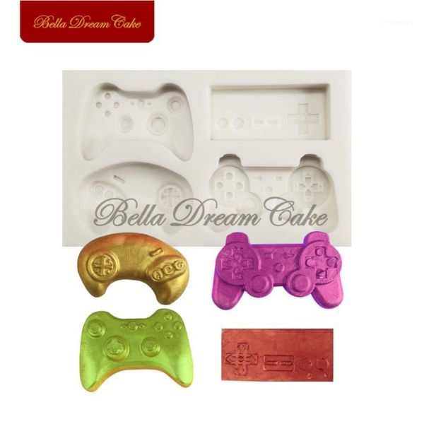 

cake tools ak sugarcraft game controller shape silicone mold gamers gift fondant mould chocolate decorating tool bakeware1
