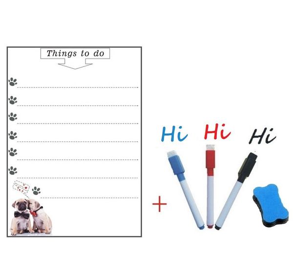 

a4 magnetic whiteboard fridge magnets sticker dry wipe marker message board memo pads daily week planner to do list kitchen home bbyxaf