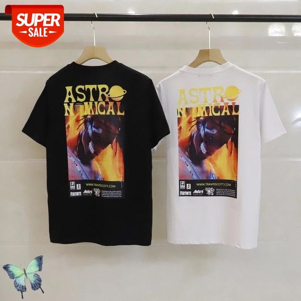 

new travis scott cactus terminator printing t shirt cactus hip-hop fashion t-shirt men women 100% cotton t-shirts #nx5r, White;black