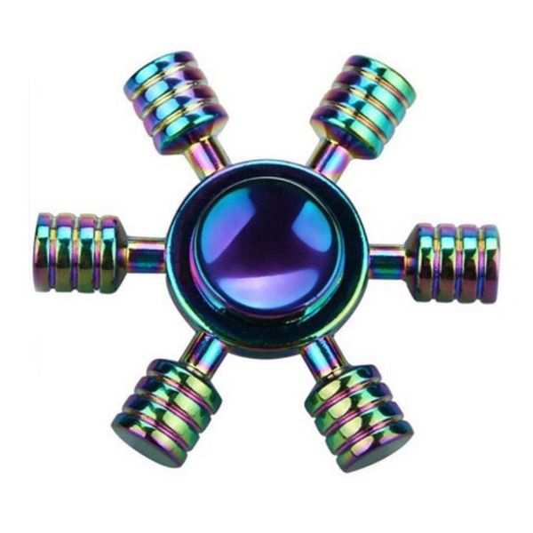 

2019 rainbow fidget spinner metal треугольник ручной спиннер стресс колесо finger spinner top edc сенсорный виджет fidget toys fx16 h jllgda
