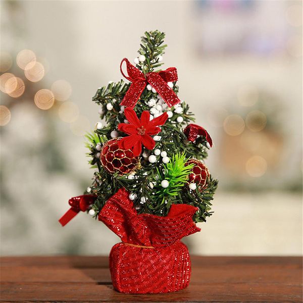 

2020 christmas 20cm new year table decoration artificial tablemini xmas tree decorations miniature wholesale