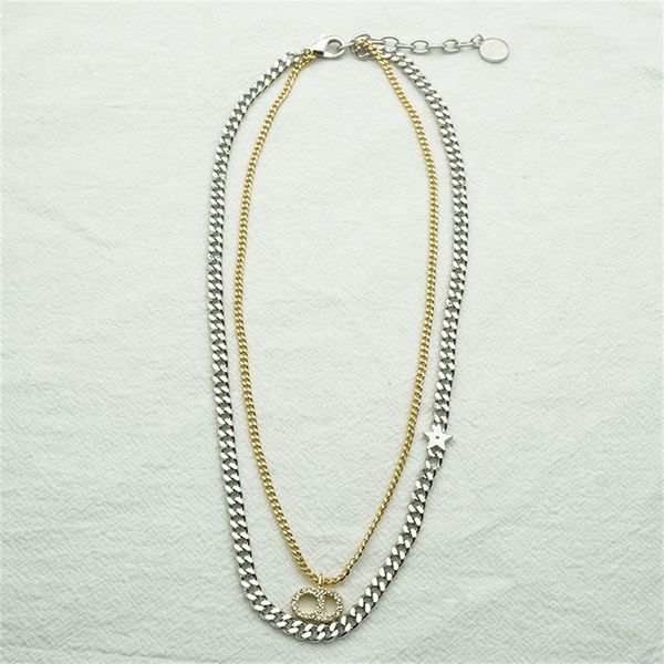 

new star alphabet color matching necklace, Silver