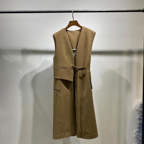 

women's vests d506520 women long vest, Black;white