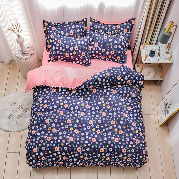 

home textile ab side bedding set bed sheet pillowcase & duvet cover set 2/3/4/5pcs single/double bed-christmas gift
