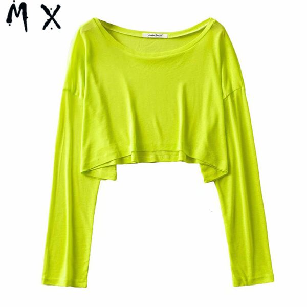 

style tight and soft new solid color round neck short long sleeve for women t-shirt, Black;gray