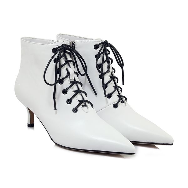 

2021 female 22-24.5cm spring length and autumn shoes women's pointy boots for women 8v98, Black