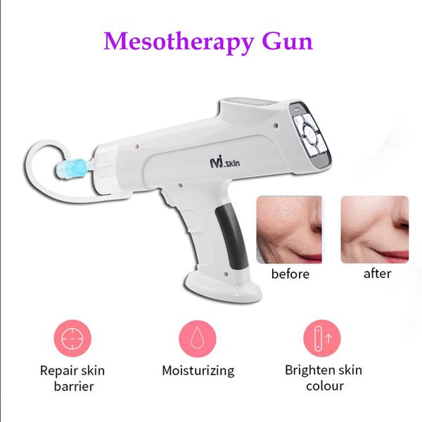 

mesogun anti aging mesotherapy gun micro needle 5 needles tip negative pressure cartridge for ez vacuum mesotherapy gun injector, Black;white