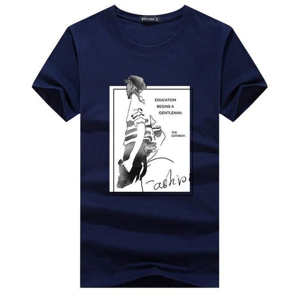 

korean new 2020 spring creative fun pullover short sleeve youth popular men's t-shirt, White;black