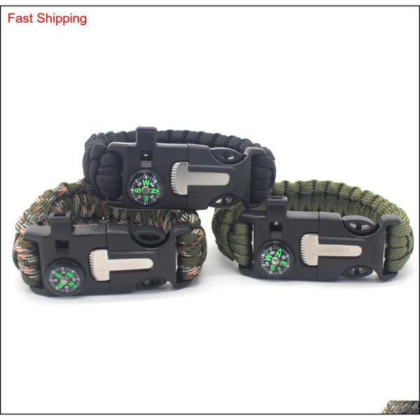 

outdoor emergency compass bracelet paracord bracelet emergency bracelet with whistle knife and sc qylntm bbgargden