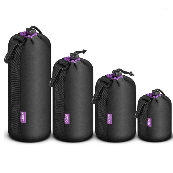 

camera lens bag pgraphy cover storage case dslr padded protector pouch for canon ef 70-200mm nikon af-s 24-70mm sony olympus1, Black