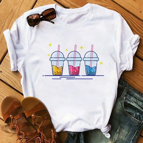 

harajuku graphic print women tshirts kawaii t shirt summer women loose short sleeve plus size tee shirt femme shirts, White