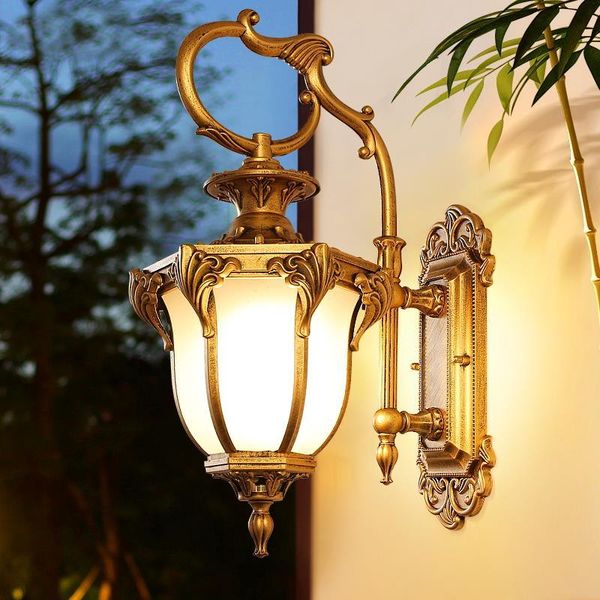 

retro european led sconce luxury living room bedroom corridor courtyard waterproof outdoor wall lamp yhj013107