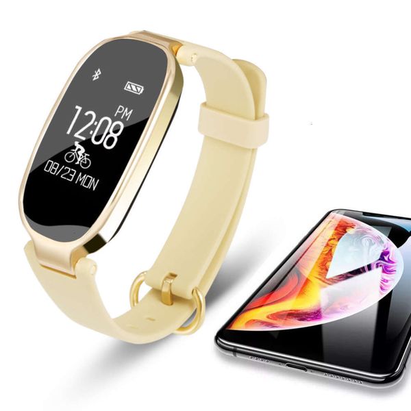 

s3 female watch, sports smart wristband, heart rate control, waterproof, suitable for android and iosjk