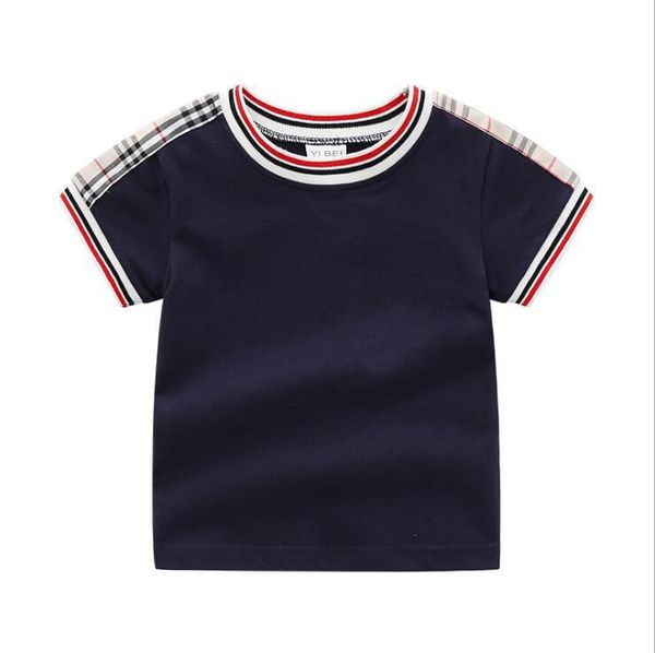 Nette Polo Sommer Baby Jungen Mädchen Plaid T-shirts Baumwolle Kinder Kurzarm T-shirt Kinder Shirt Mädchen Shirts 1-7 jahre Junge Kleidung