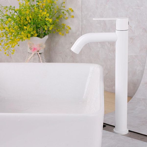 

white color bathroom basin faucet tap deck mounted and table mounted1
